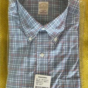 NWT Sealed Brooks Brothers Madison Original Polo Button Collar Dress Shirt Large